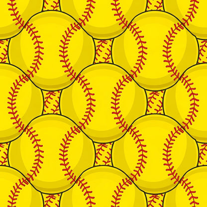 Softball Champions Pattern 24 Quilting Cotton Fabric