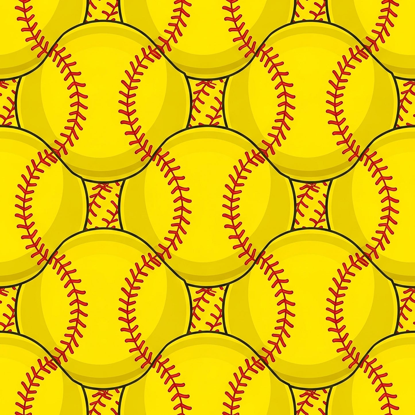 Softball Champions Pattern 24 Quilting Cotton Fabric