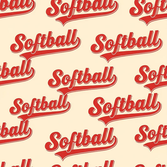 Softball Champions Pattern 26 Quilting Cotton Fabric