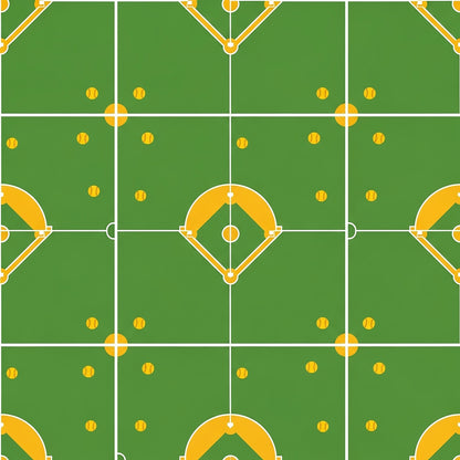 Softball Champions Pattern 2 Quilting Cotton Fabric