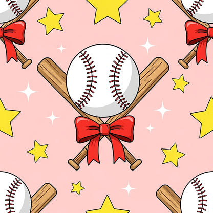 Softball Champions Pattern 3 Quilting Cotton Fabric
