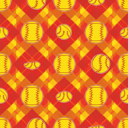 Softball Champions Pattern 7 Quilting Cotton Fabric