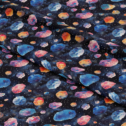 Solar System Pattern 16 Quilting Cotton Fabric