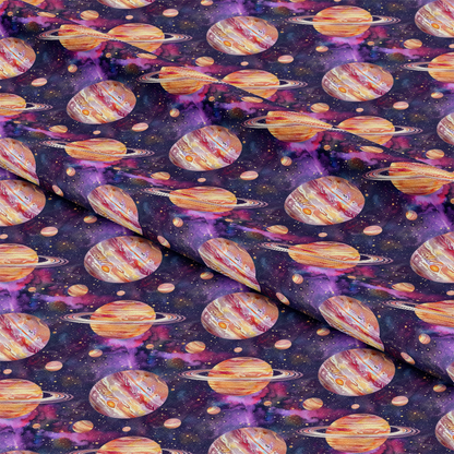 Solar System Pattern 17 Quilting Cotton Fabric