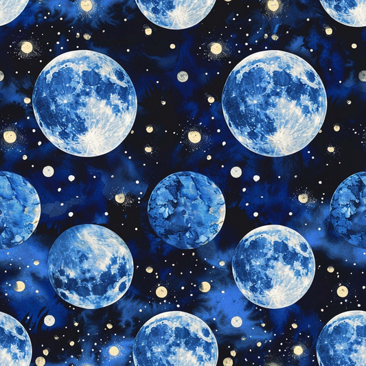 Solar System Pattern 19 Quilting Cotton Fabric