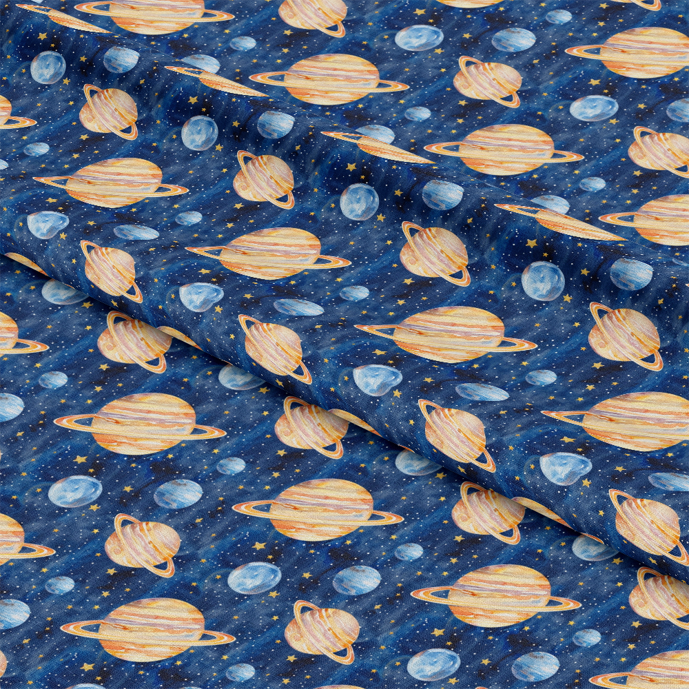 Solar System Pattern 6 Quilting Cotton Fabric