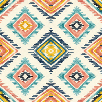 Southwest Aztec Tribal Pattern 1 Quilting Cotton Fabric