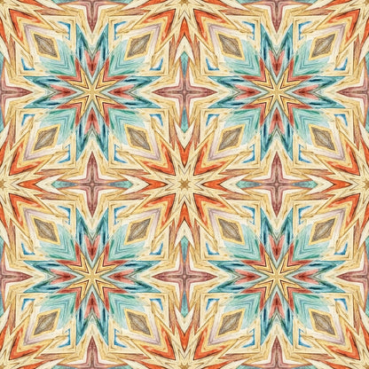 Southwest Aztec Tribal Pattern 12 Quilting Cotton Fabric