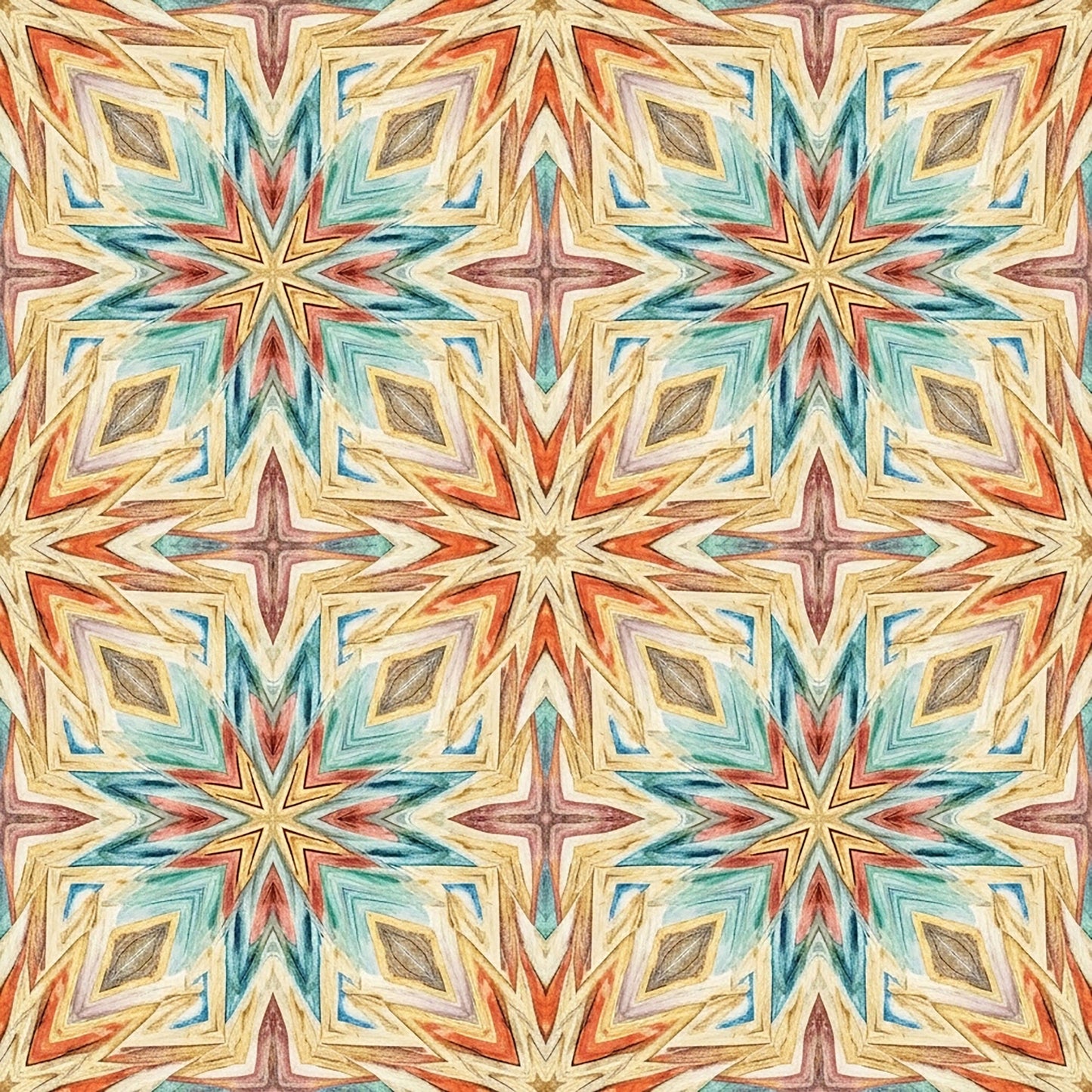 Southwest Aztec Tribal Pattern 12 Quilting Cotton Fabric