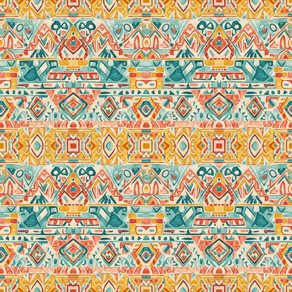 Southwest Aztec Tribal Pattern 13 Quilting Cotton Fabric