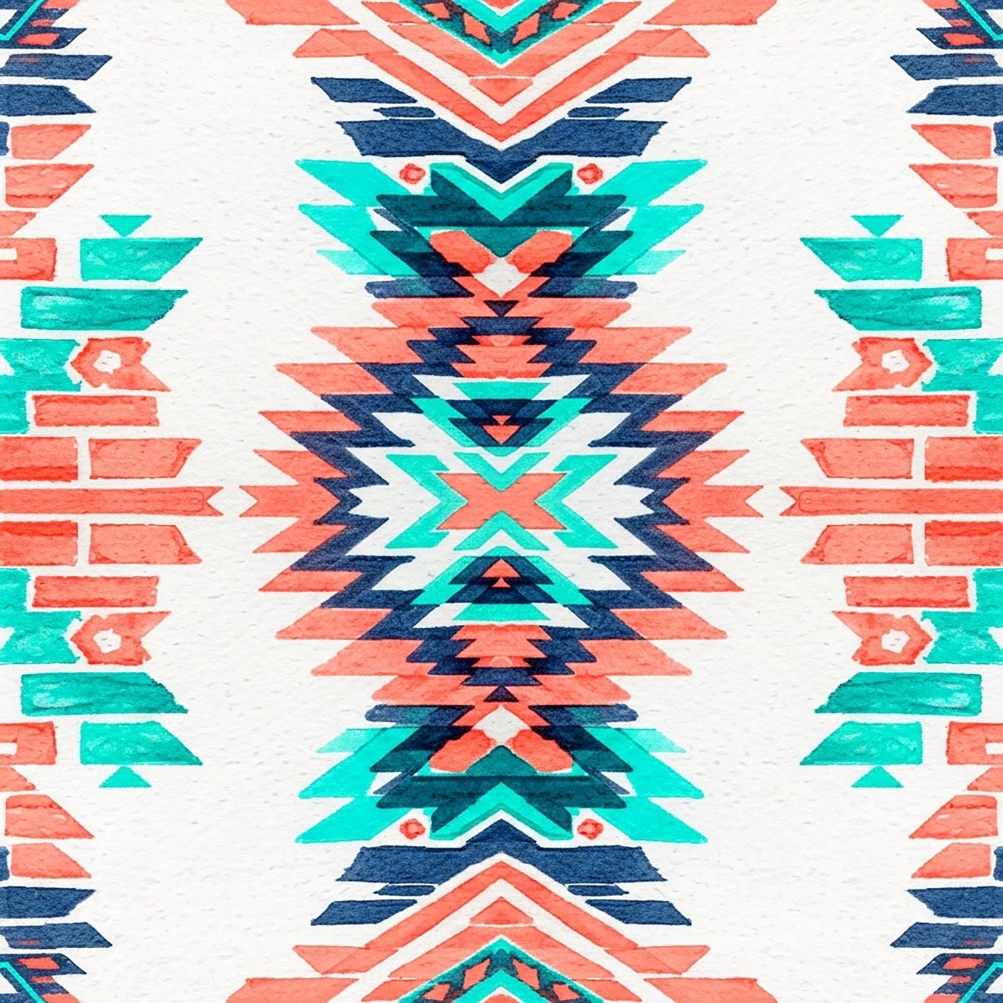 Southwest Aztec Tribal Pattern 16 Quilting Cotton Fabric