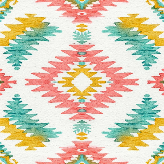 Southwest Aztec Tribal Pattern 18 Quilting Cotton Fabric