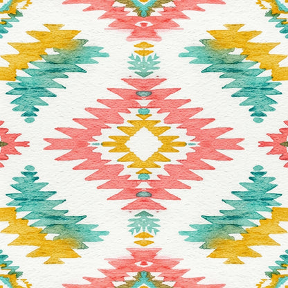 Southwest Aztec Tribal Pattern 18 Quilting Cotton Fabric