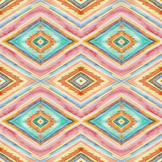 Southwest Aztec Tribal Pattern 2 Quilting Cotton Fabric