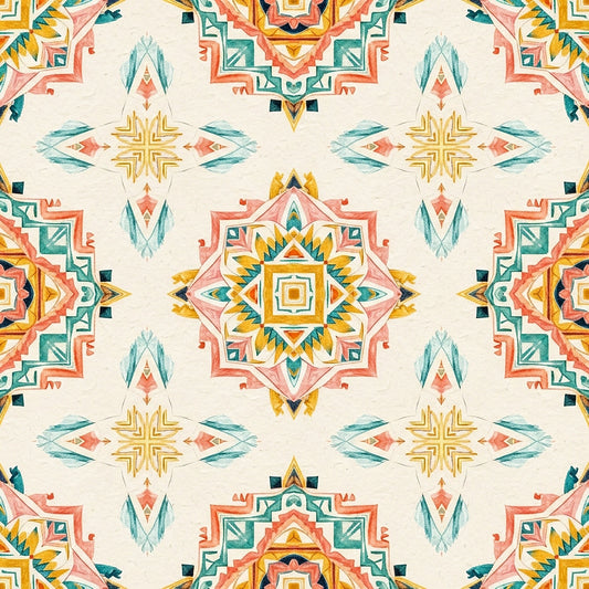 Southwest Aztec Tribal Pattern 22 Quilting Cotton Fabric