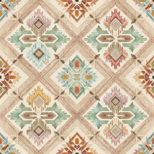 Southwest Aztec Tribal Pattern 23 Quilting Cotton Fabric