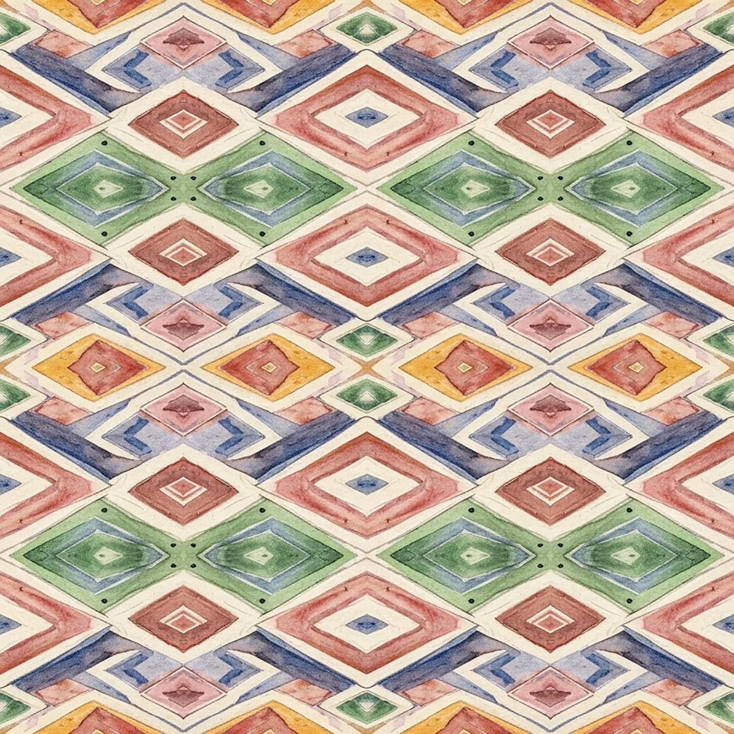 Southwest Aztec Tribal Pattern 24 Quilting Cotton Fabric