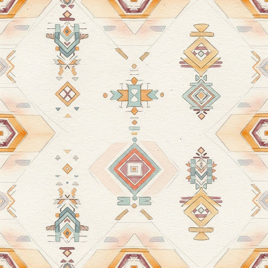 Southwest Aztec Tribal Pattern 25 Quilting Cotton Fabric