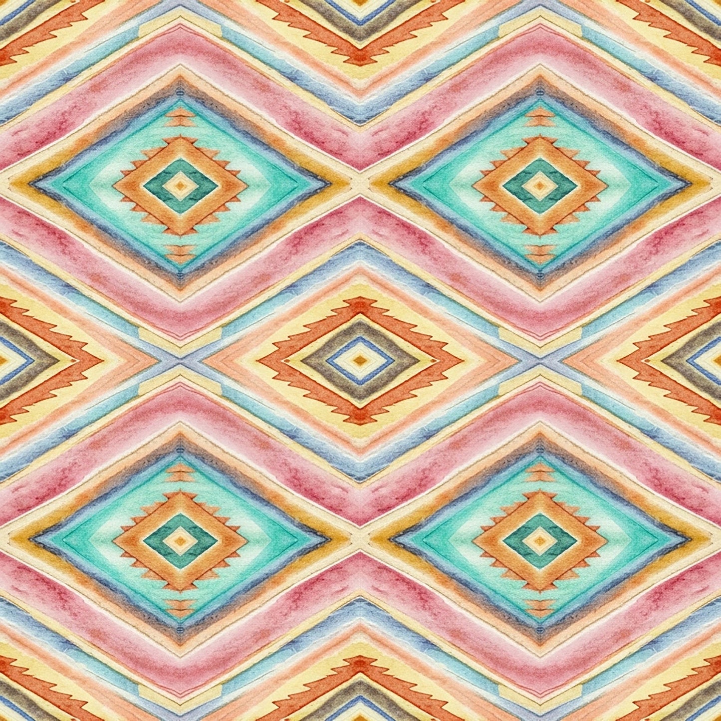 Southwest Aztec Tribal Pattern 2 Quilting Cotton Fabric