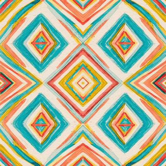 Southwest Aztec Tribal Pattern 6 Quilting Cotton Fabric