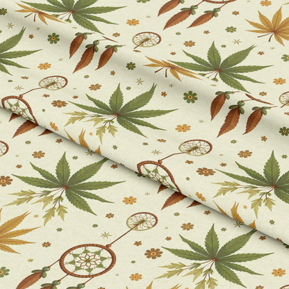 Southwestern Cannabis Pattern 12 Quilting Cotton Fabric