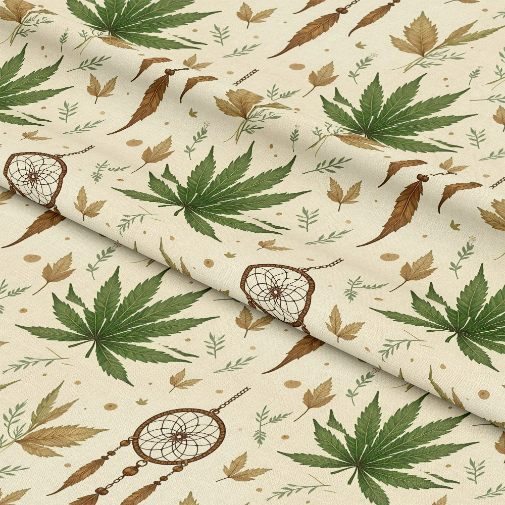 Southwestern Cannabis Pattern 4 Quilting Cotton Fabric