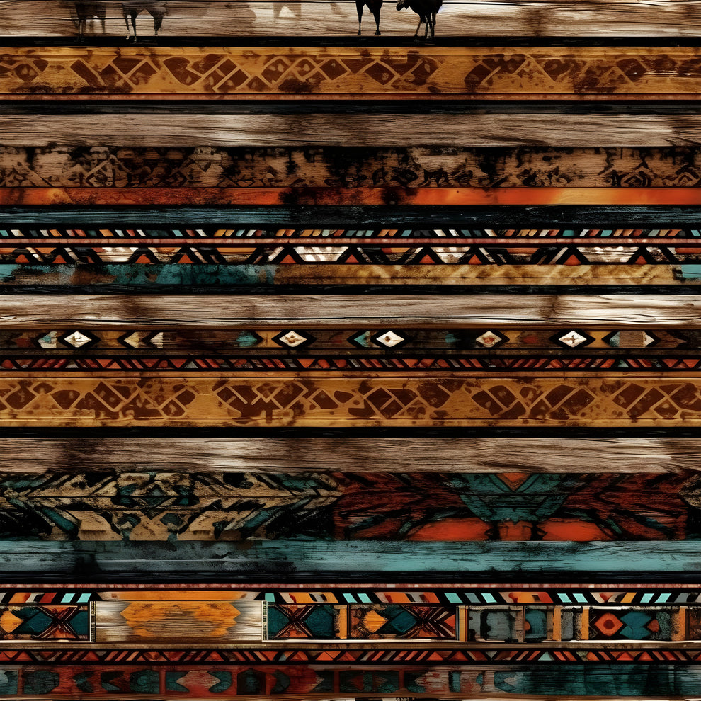 Southwestern Tribal Borders Pattern 7 Quilting Cotton Fabric ...