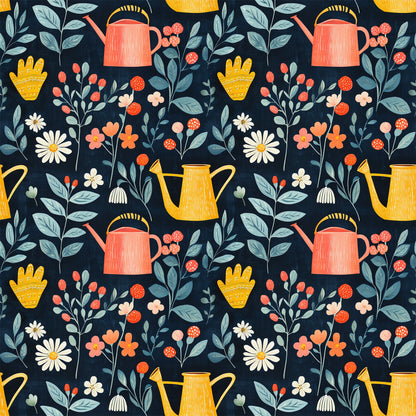 Sow and Tell Gardening Pattern 11 Quilting Cotton Fabric
