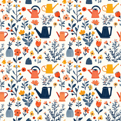 Sow and Tell Gardening Pattern 2 Quilting Cotton Fabric