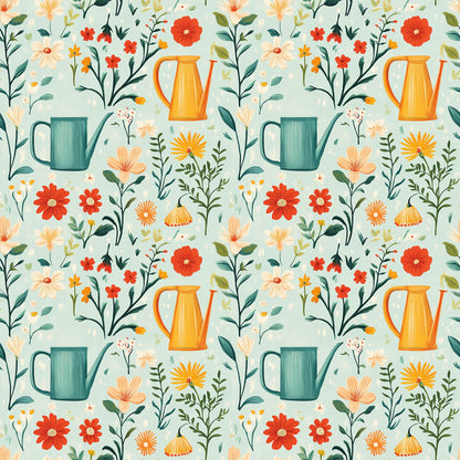 Sow and Tell Gardening Pattern 7 Quilting Cotton Fabric