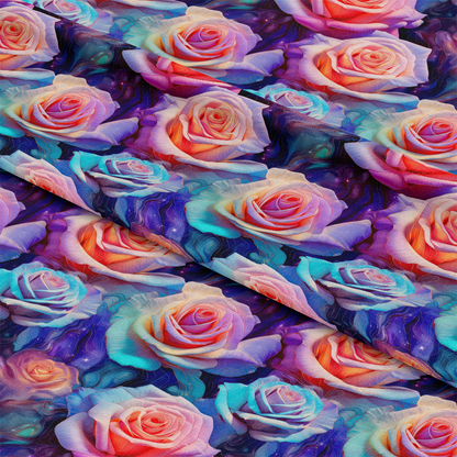 Sparkling Roses Pattern 3 Quilting Cotton Fabric