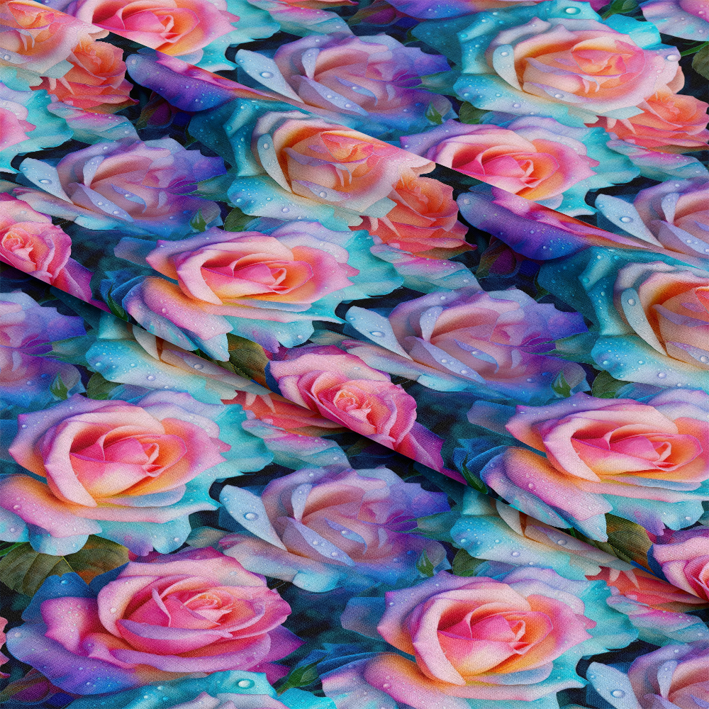 Sparkling Roses Pattern 6 Quilting Cotton Fabric