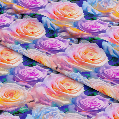 Sparkling Roses Pattern 7 Quilting Cotton Fabric