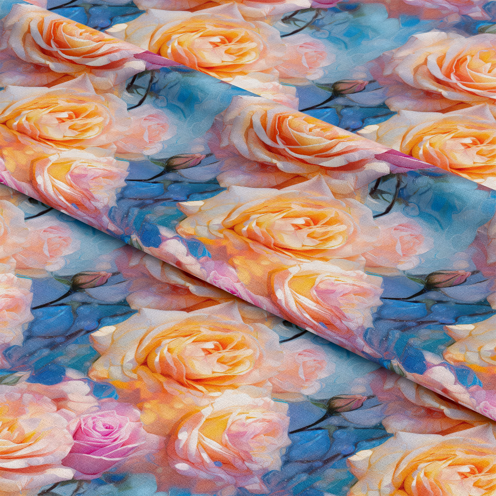 Sparkling Roses Pattern 9 Quilting Cotton Fabric