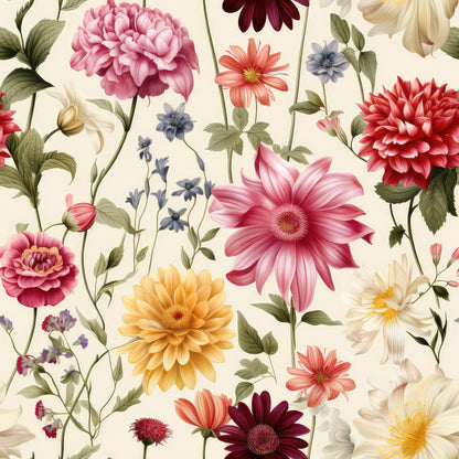 Sparse Flowers Pattern 5 Quilting Cotton Fabric