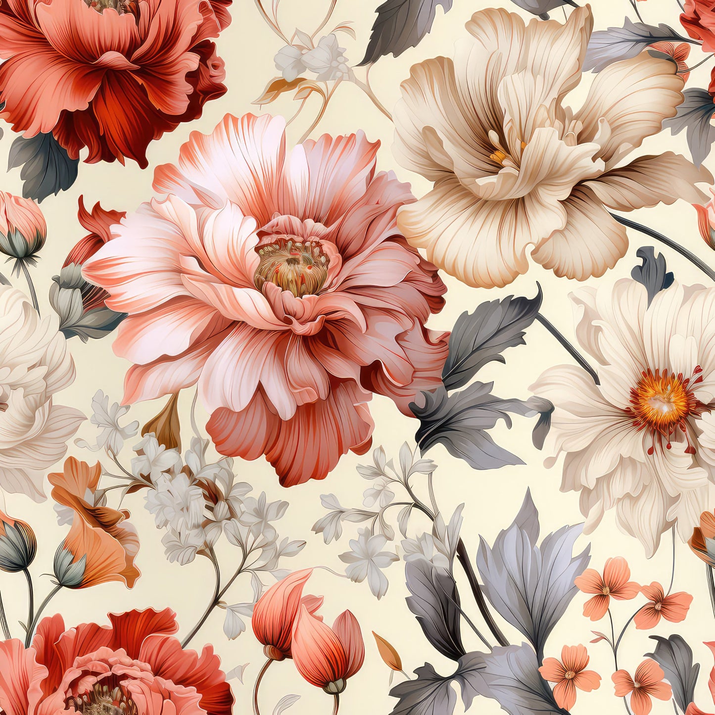 Sparse Flowers Pattern 7 Quilting Cotton Fabric