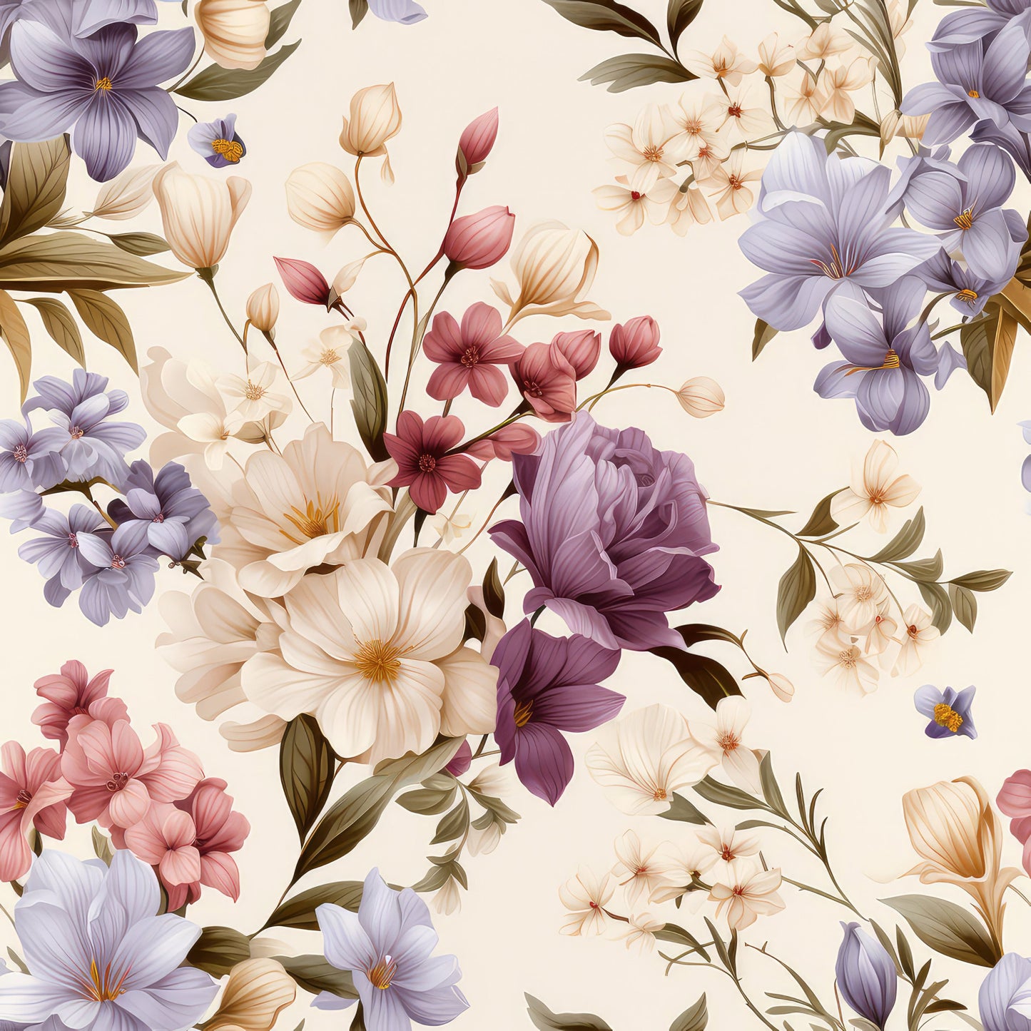 Sparse Flowers Pattern 8 Quilting Cotton Fabric
