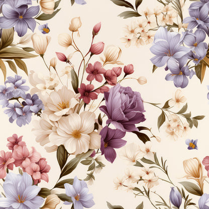 Sparse Flowers Pattern 8 Quilting Cotton Fabric