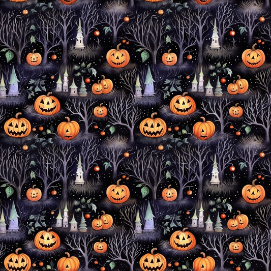 Spooky Season Pattern 17 Quilting Cotton Fabric