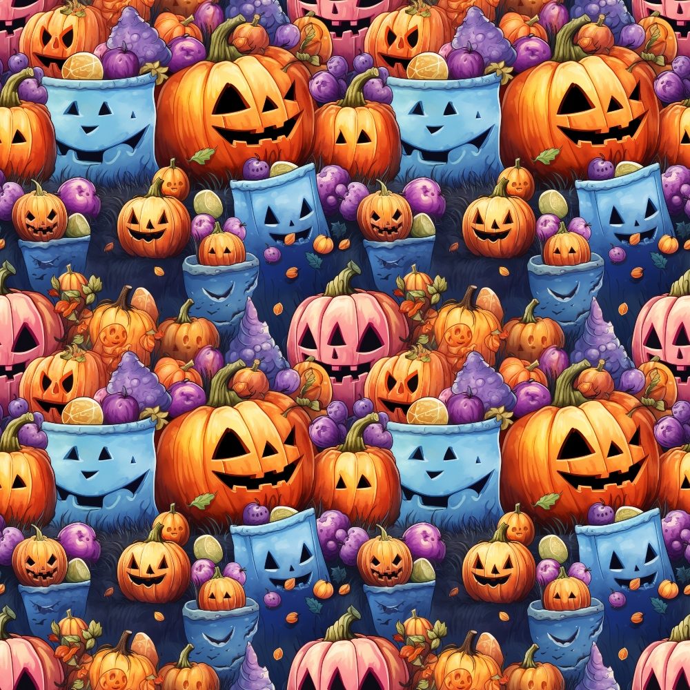 Spooky Season Pattern 37 Quilting Cotton Fabric