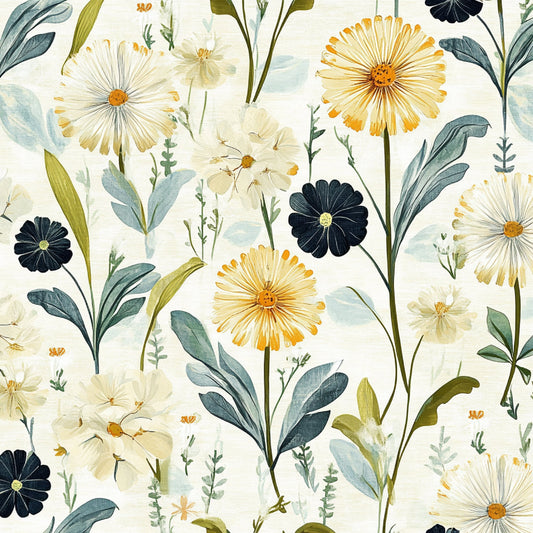 Spring Dandelions Pattern 1 Quilting Cotton Fabric
