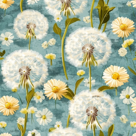 Spring Dandelions Pattern 10 Quilting Cotton Fabric