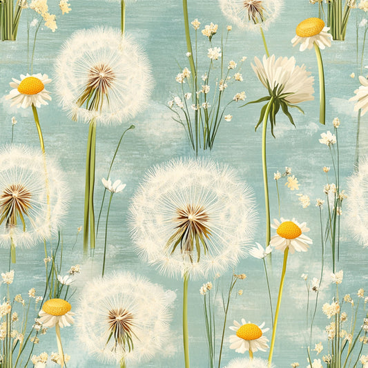 Spring Dandelions Pattern 11 Quilting Cotton Fabric