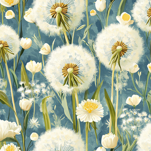 Spring Dandelions Pattern 12 Quilting Cotton Fabric