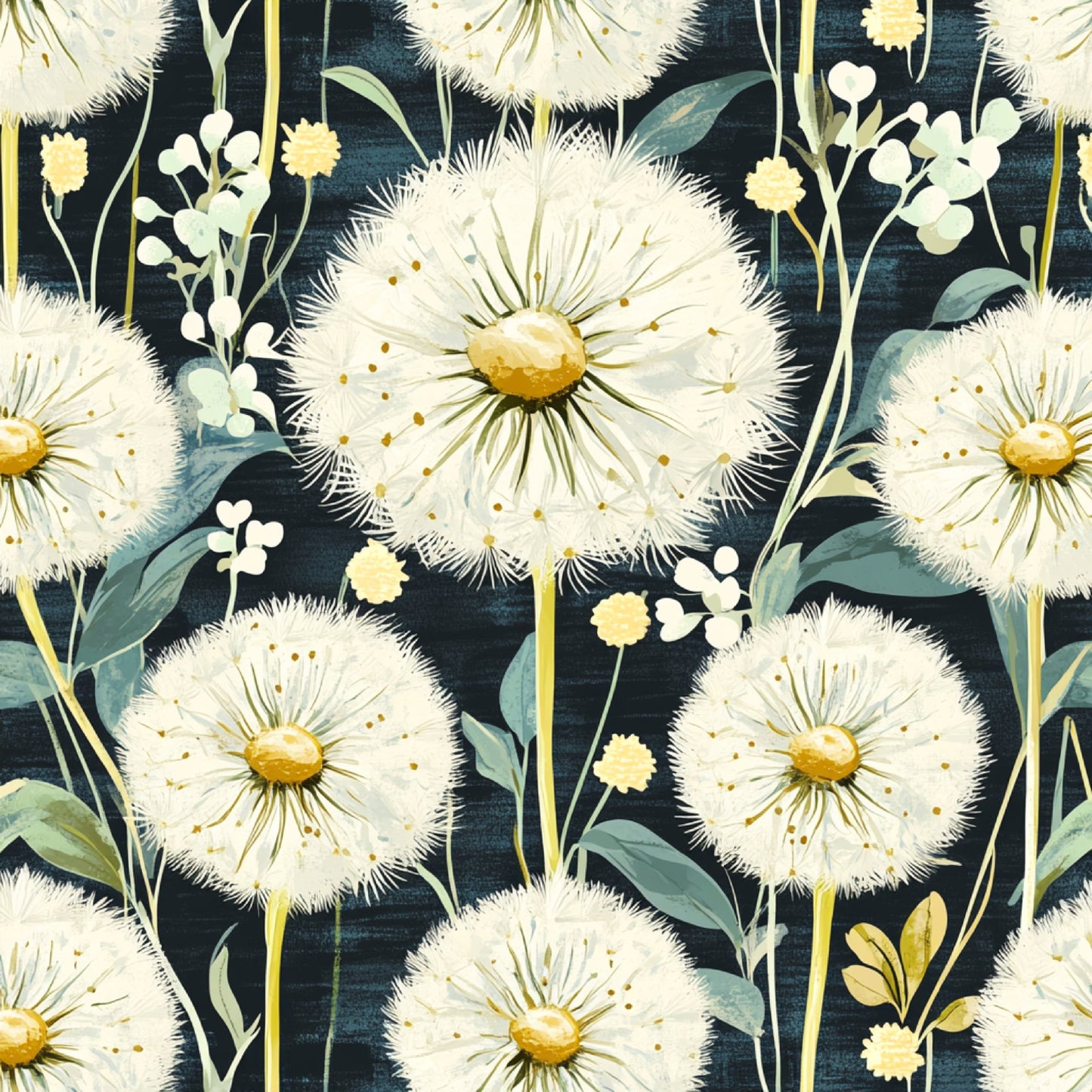 Spring Dandelions Pattern 18 Quilting Cotton Fabric