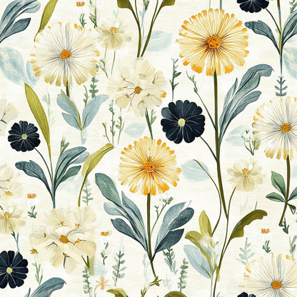 Spring Dandelions Pattern 1 Quilting Cotton Fabric