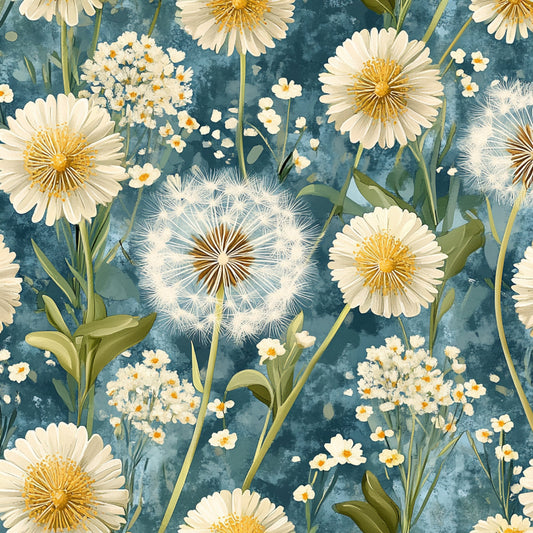 Spring Dandelions Pattern 21 Quilting Cotton Fabric