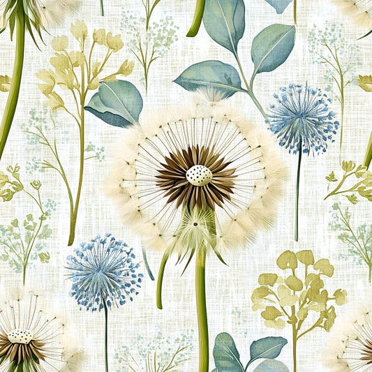 Spring Dandelions Pattern 22 Quilting Cotton Fabric