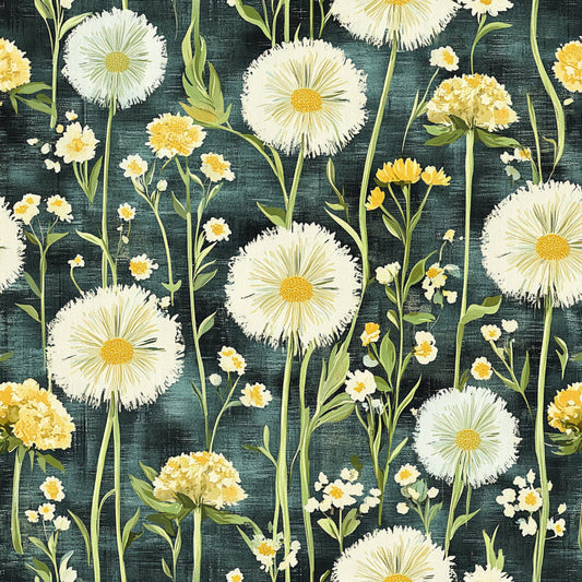 Spring Dandelions Pattern 26 Quilting Cotton Fabric
