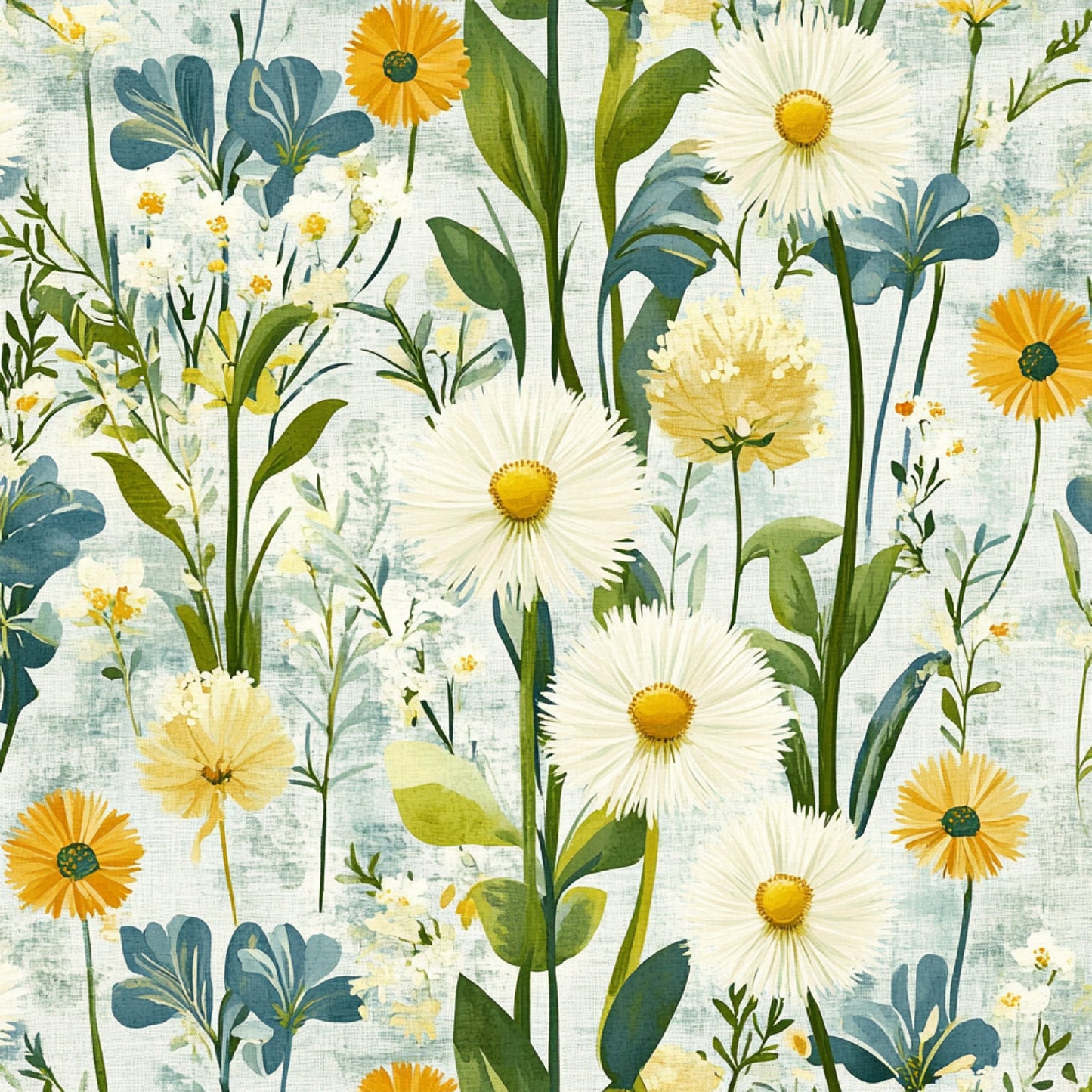 Spring Dandelions Pattern 3 Quilting Cotton Fabric